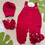  Kit algodão doce- vermelho e branco
