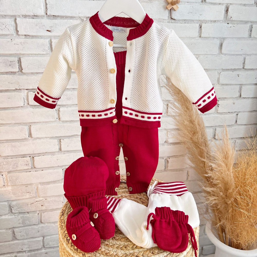  Kit algodão doce- vermelho e branco
