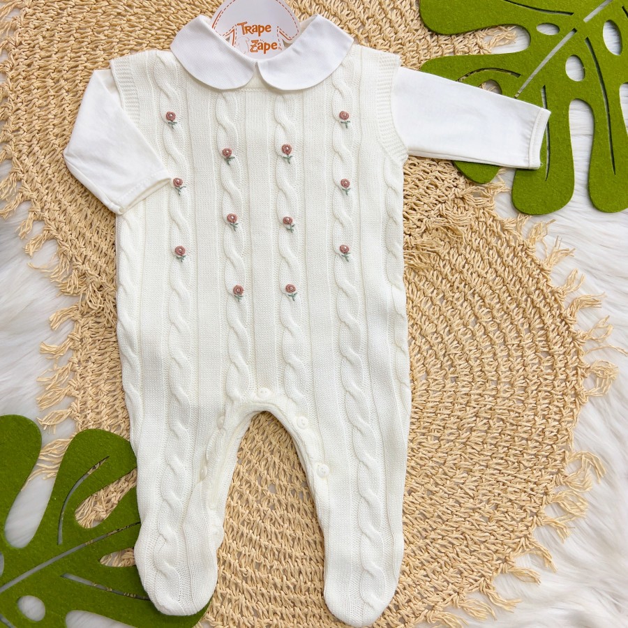  Macacão de Linha Salopete Ivone - Off White