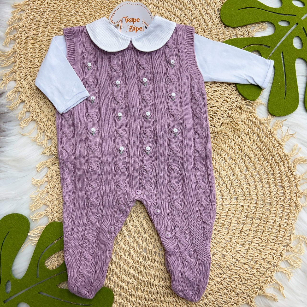   Macacão de Linha Salopete Ivone - Lilás