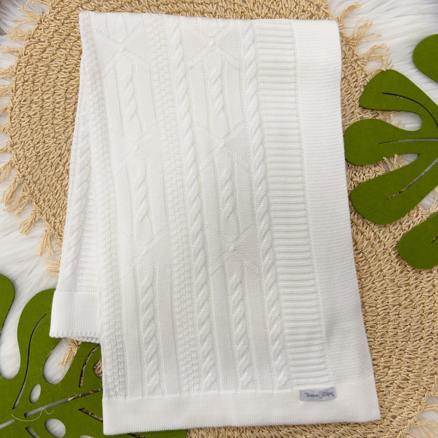 Manta de Linha Luxo - Branco