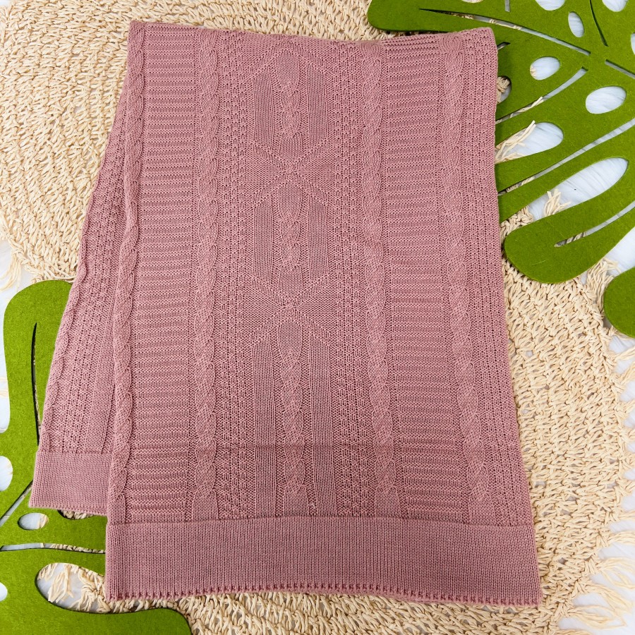  Manta de linha Luxo Rosê