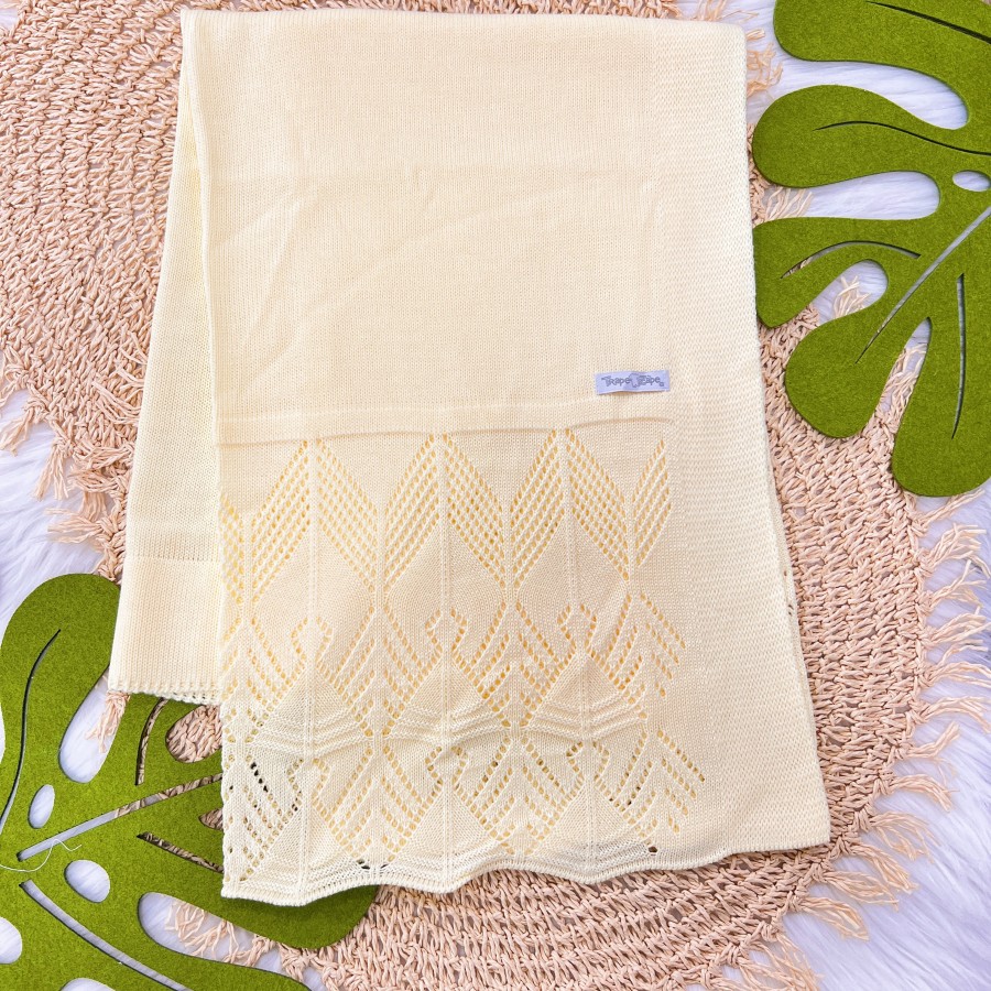  Manta de linha Renda Amarela