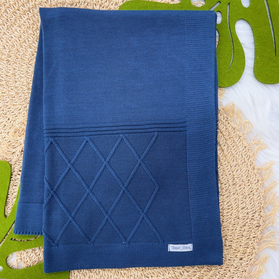 Manta de linha Losango Jeans