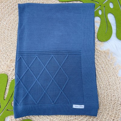 Manta de linha Losango Jeans