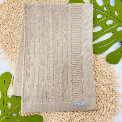  Manta de linha Luxo Areia