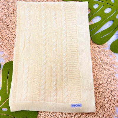 Manta de linha Luxo Amarela