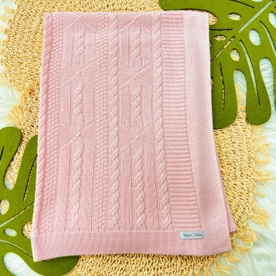 Manta de linha Luxo Rosa
