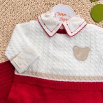 Saída de Maternidade Guilherme - Vermelho e Off White