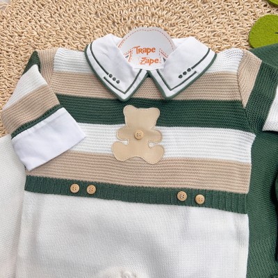 Saída de Maternidade Fernando - Verde Militar e Bege
