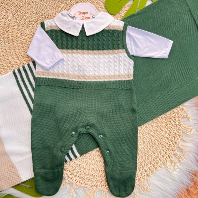 Saída de Maternidade Thommy - Verde Militar e Verde
