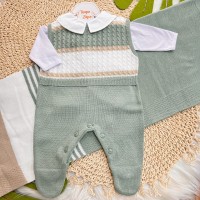Saída de Maternidade Thommy - Verde e Bege