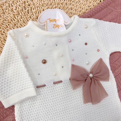 Saída de maternidade Céu estrelado BRANCO e rose
