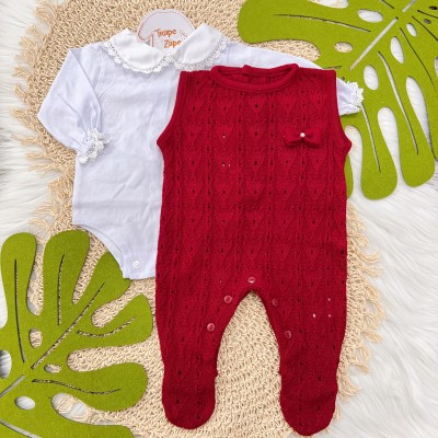 Macacão de Linha Alana Vermelho 