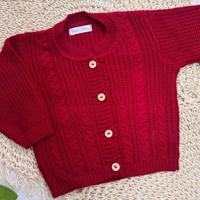 Conj de Linha Ponto Alto Liso VERMELHO