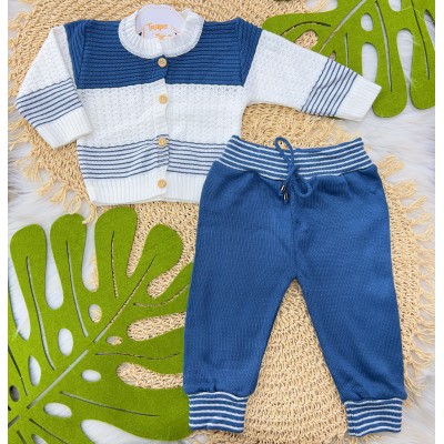 Conj de Linha Palito- Azul jeans