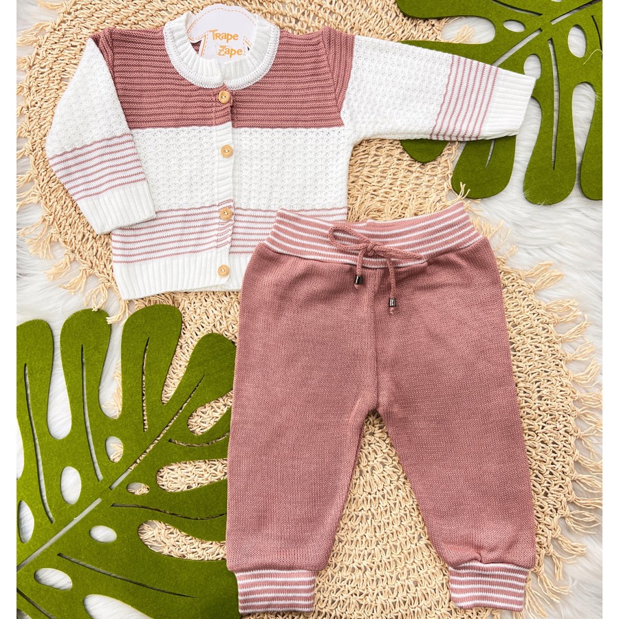  Conj de Linha Palito- Rose