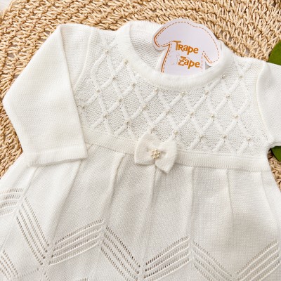 Vestido Princesa Com Meia Calca - Off White