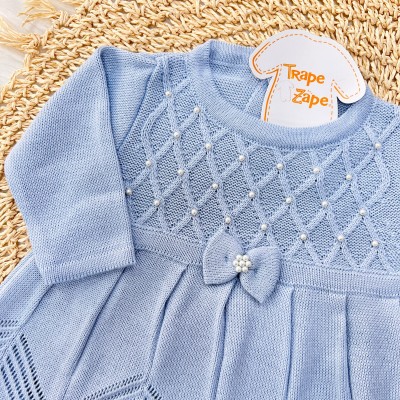  Vestido Princesa Com Meia Calca - Azul