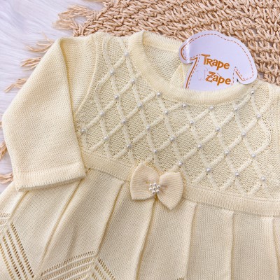 Vestido Princesa com Meia Calca - Amarelo