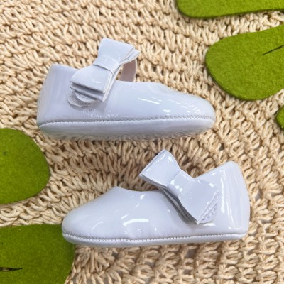 Sapato Boneca - Branco Laço Lateral