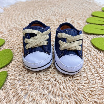 Tenis Street com Cadarço - Azul Jeans e Marrom