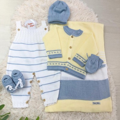 Saída de Maternidade Taylor Amarelo e Azul